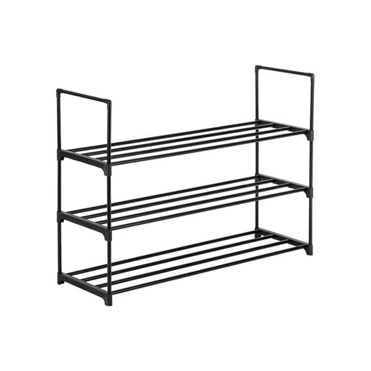 3 Tiers Shoe Rack Black