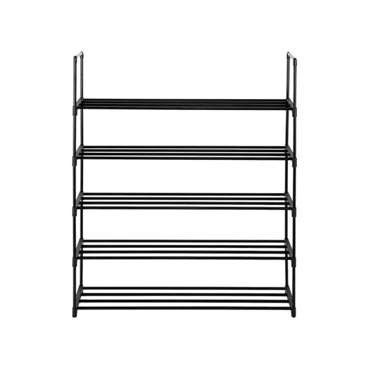 5 Tiers Shoe Rack Black